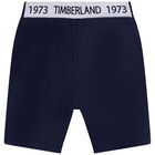 Younger Boys Navy Logo Shorts, 1, hi-res