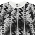 Black & White Logo Romper, 1, hi-res