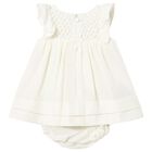 Baby Girls Ivory Dress Set, 1, hi-res