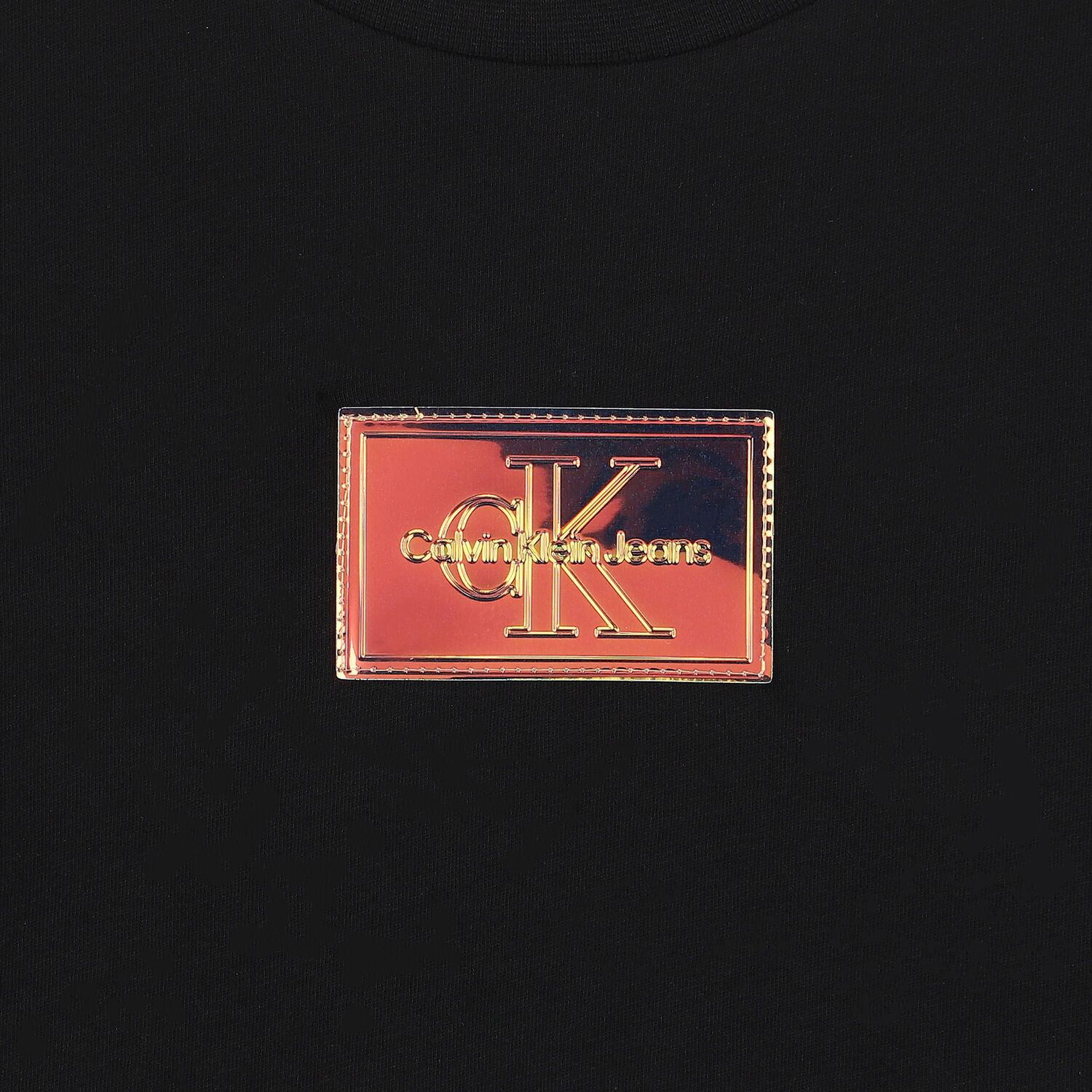 Black Iridescent Logo T-Shirt, 1, hi-res image number null