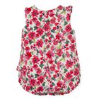 Baby Girls Pink Floral Romper, 1, hi-res
