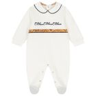 Ivory Geo Map Babygrow, 1, hi-res
