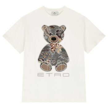 Ivory Teddy Bear Logo T-Shirt