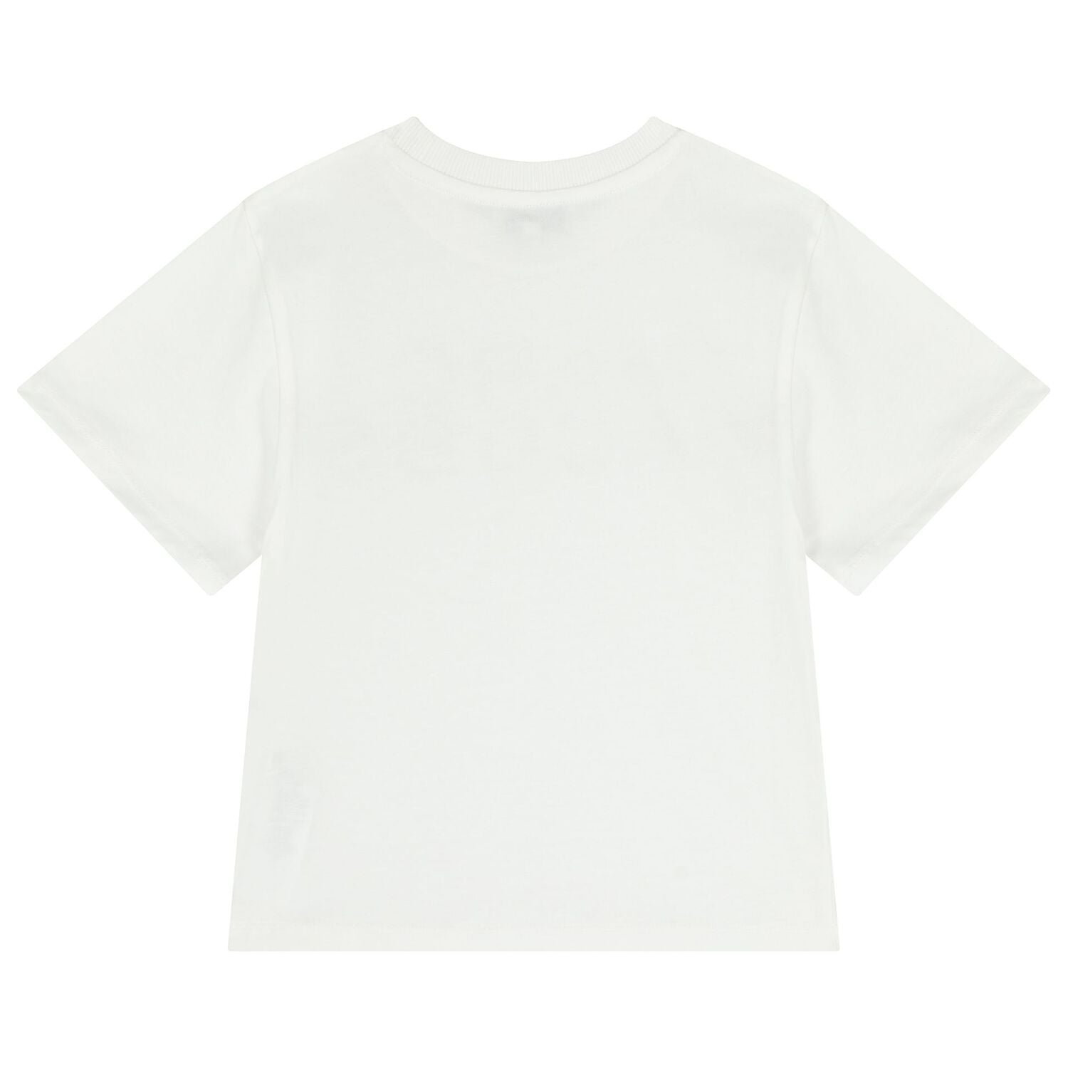 Girls White Logo Rhinestone T-Shirt, 1, hi-res