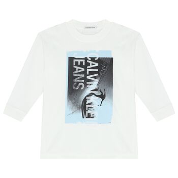 Boys White Logo T-Shirt