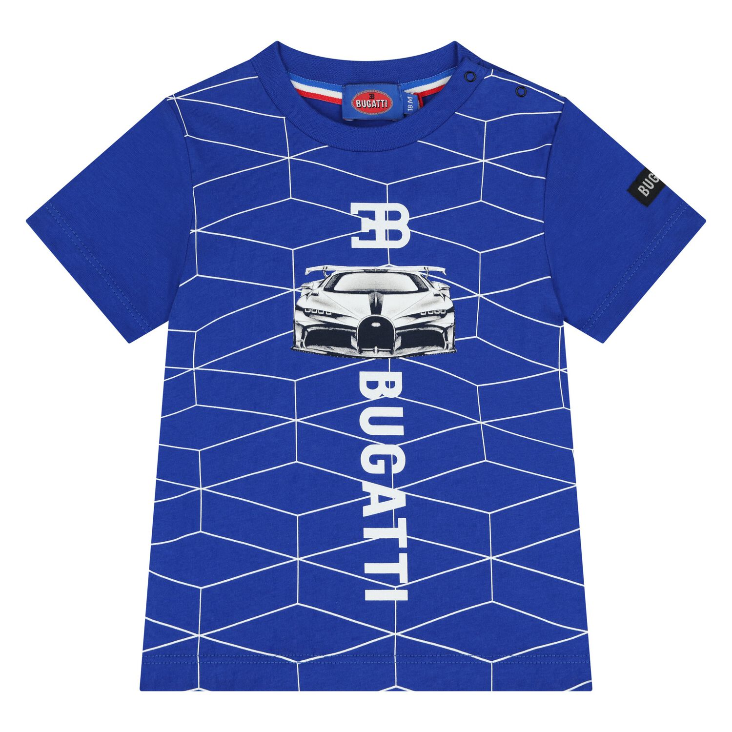 Younger Boys Blue Logo T-Shirt , 2, hi-res