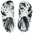 Black & White Classic Marbled Clog Sandals, 1, hi-res