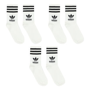 White Logo Crew Socks ( 3-Pack ) 