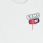 Boys White Dinosaur T-Shirt, 1, hi-res