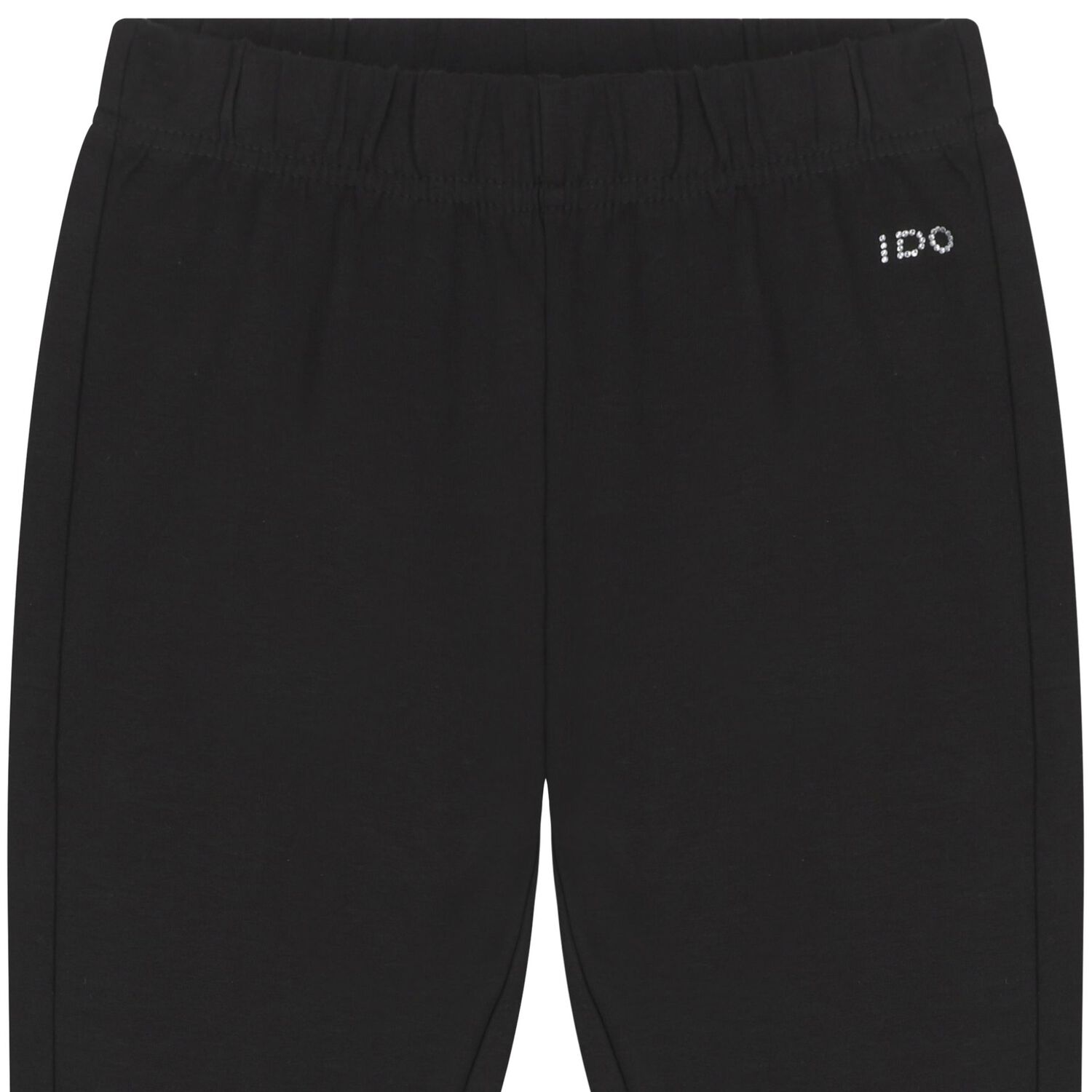 Girls Black Logo Flared Leggings, 1, hi-res image number null