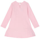 فستان بنات بطبعة تيدي باللون الوردى, 1, hi-res