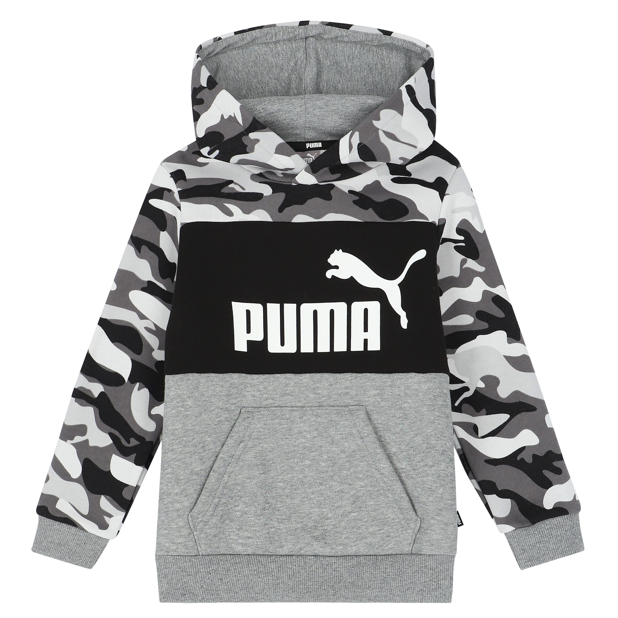 Puma grey hoodie junior sales
