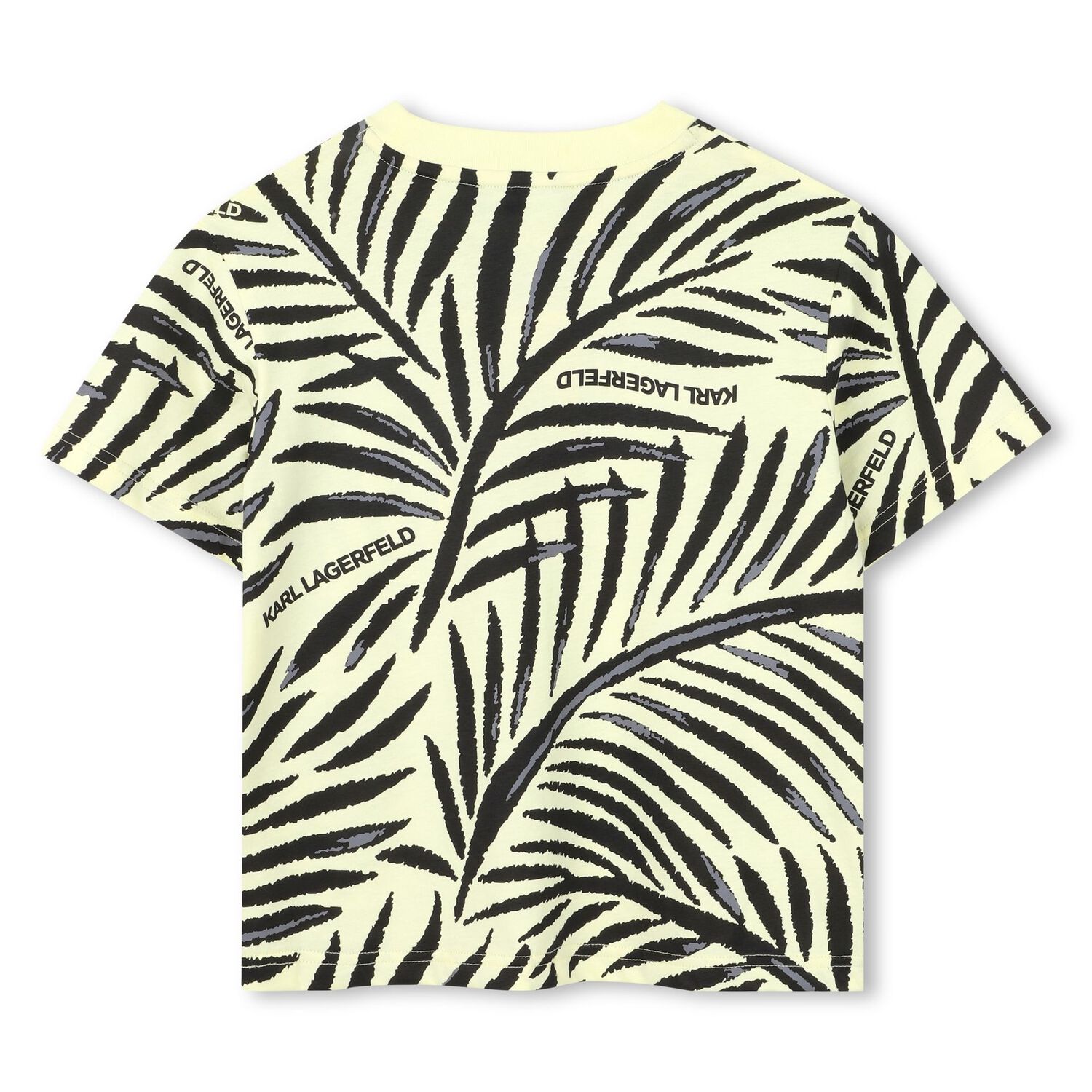 Boys Mini Me Yellow & Black Logo T-Shirt, 1, hi-res