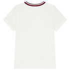 Boys White Logo T-Shirt, 3, hi-res
