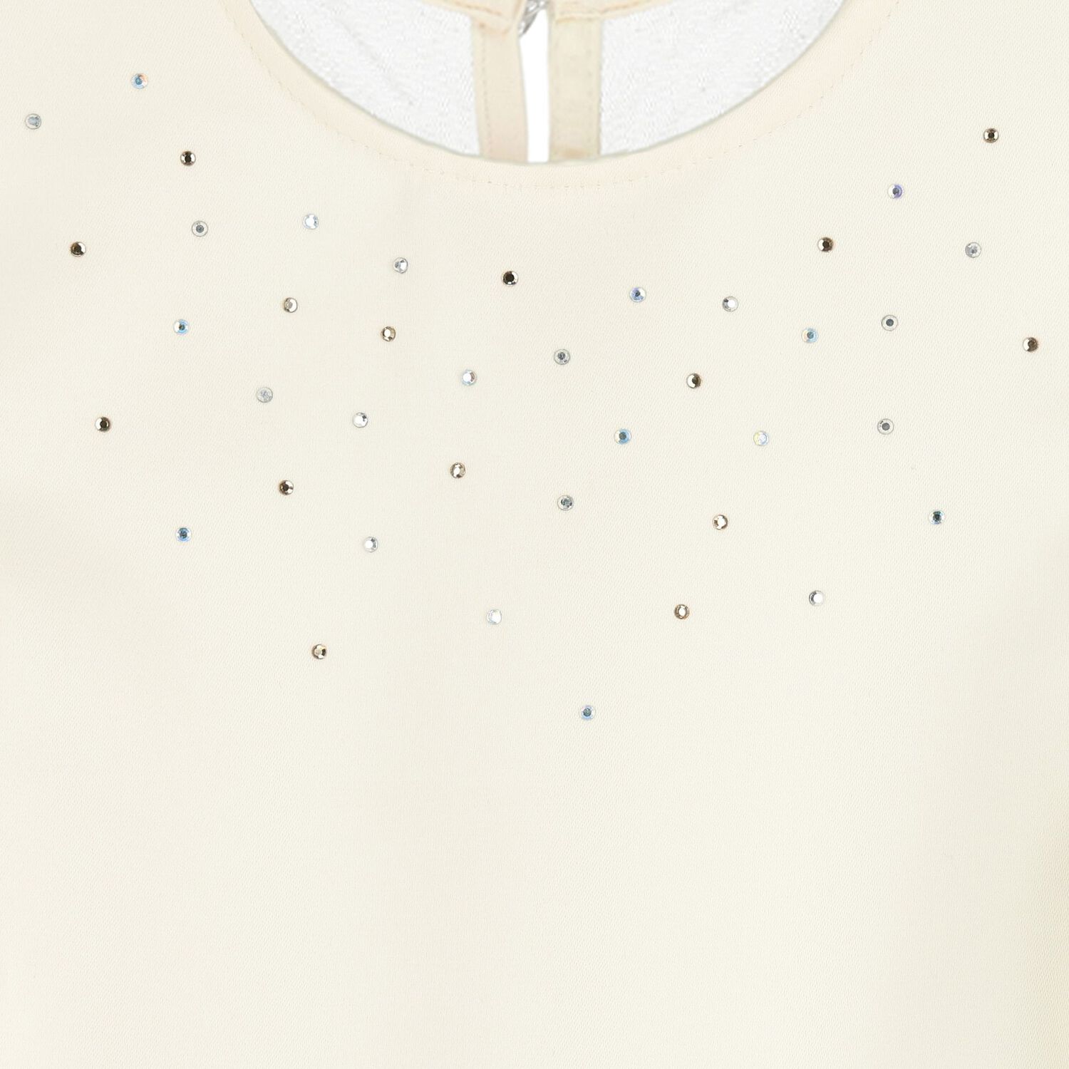 Girls Ivory Satin & Tulle Dress, 2, hi-res