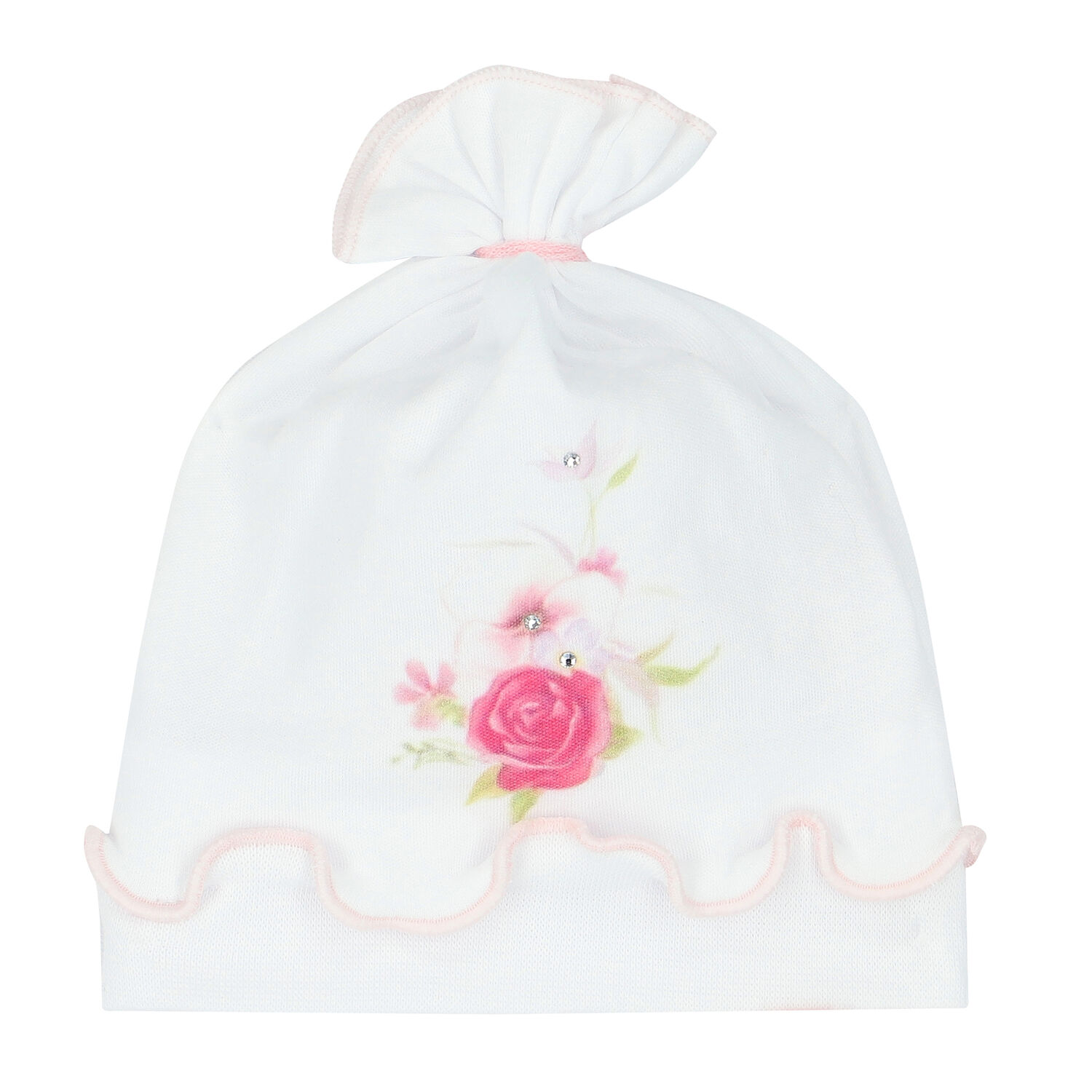 Baby Girls White Floral Babygrow Set, 1, hi-res image number null