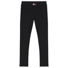 Girls Black Logo Leggings Set, 1, hi-res