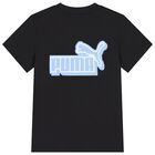 Boys Black & Blue Logo T-Shirt, 1, hi-res