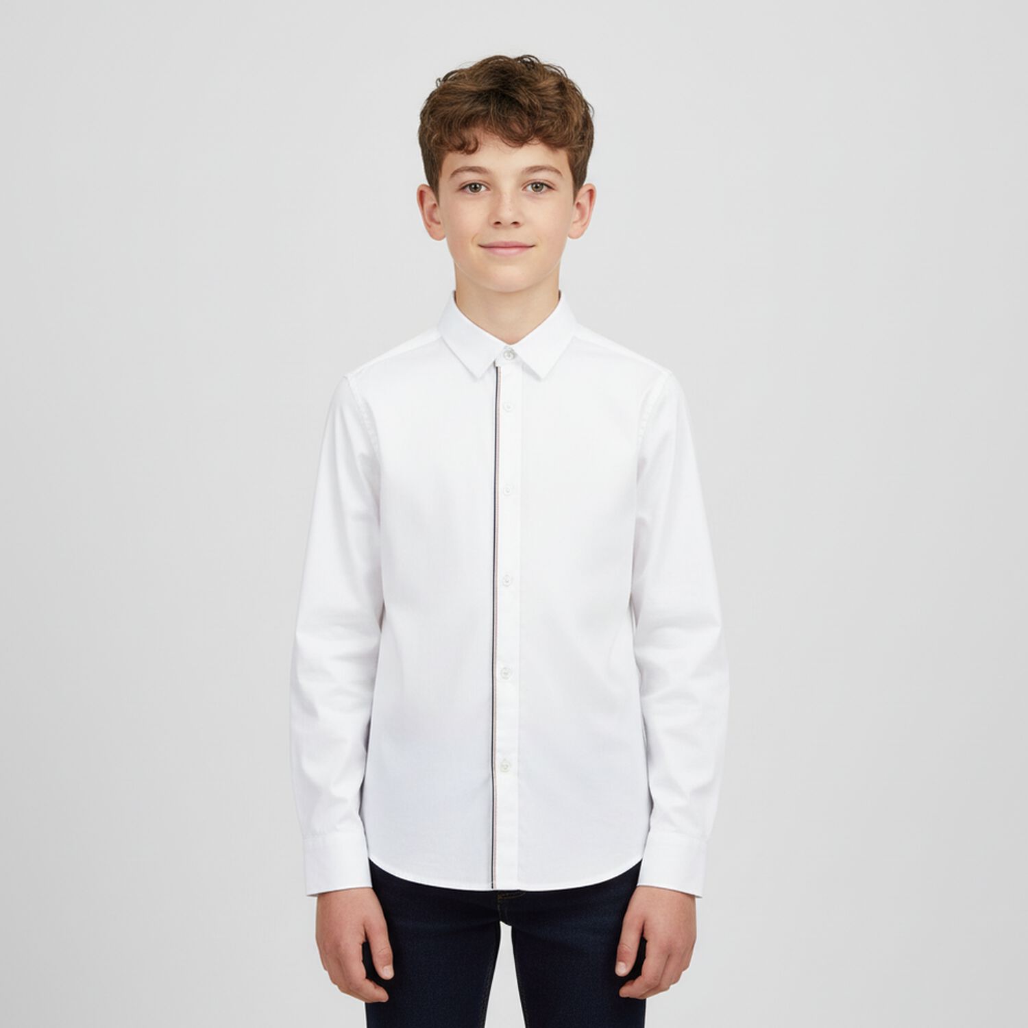 Boys White Shirt, 1, hi-res