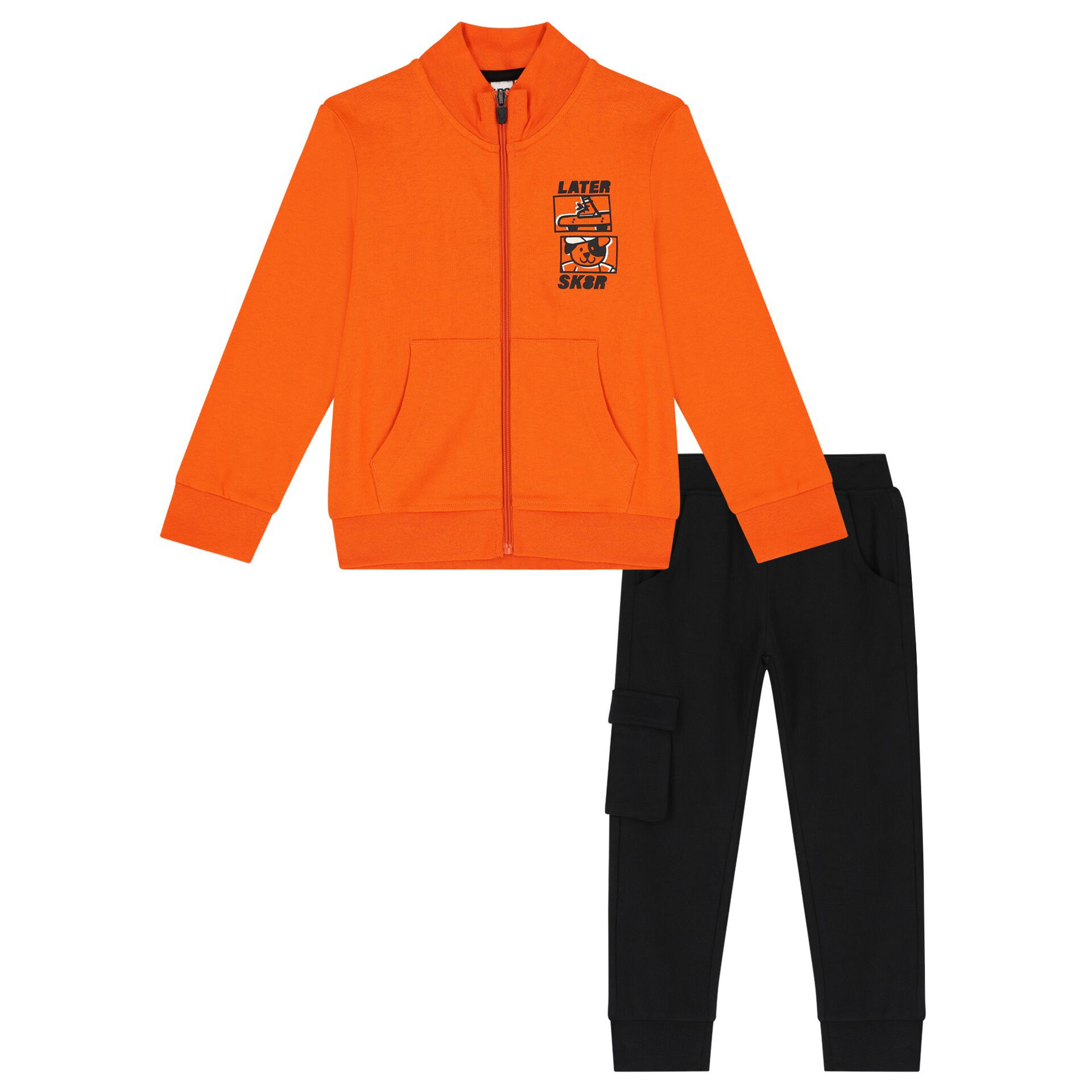 Boys orange tracksuit discount