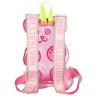 Girls Pink Teddy Bear Transparent Backpack, 1, hi-res