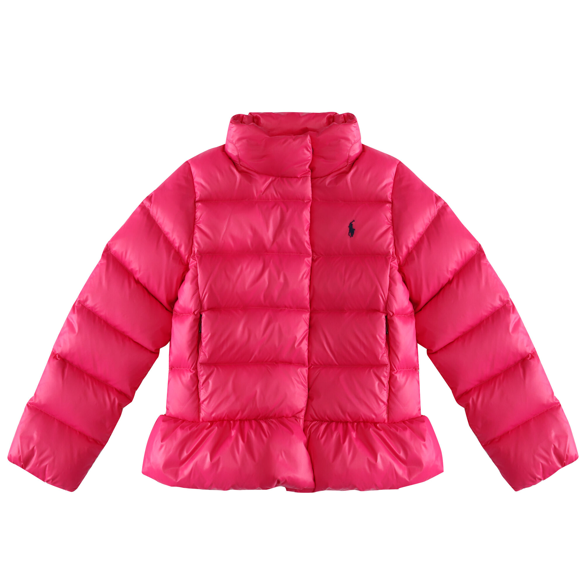 Pink polo clearance puffer jacket