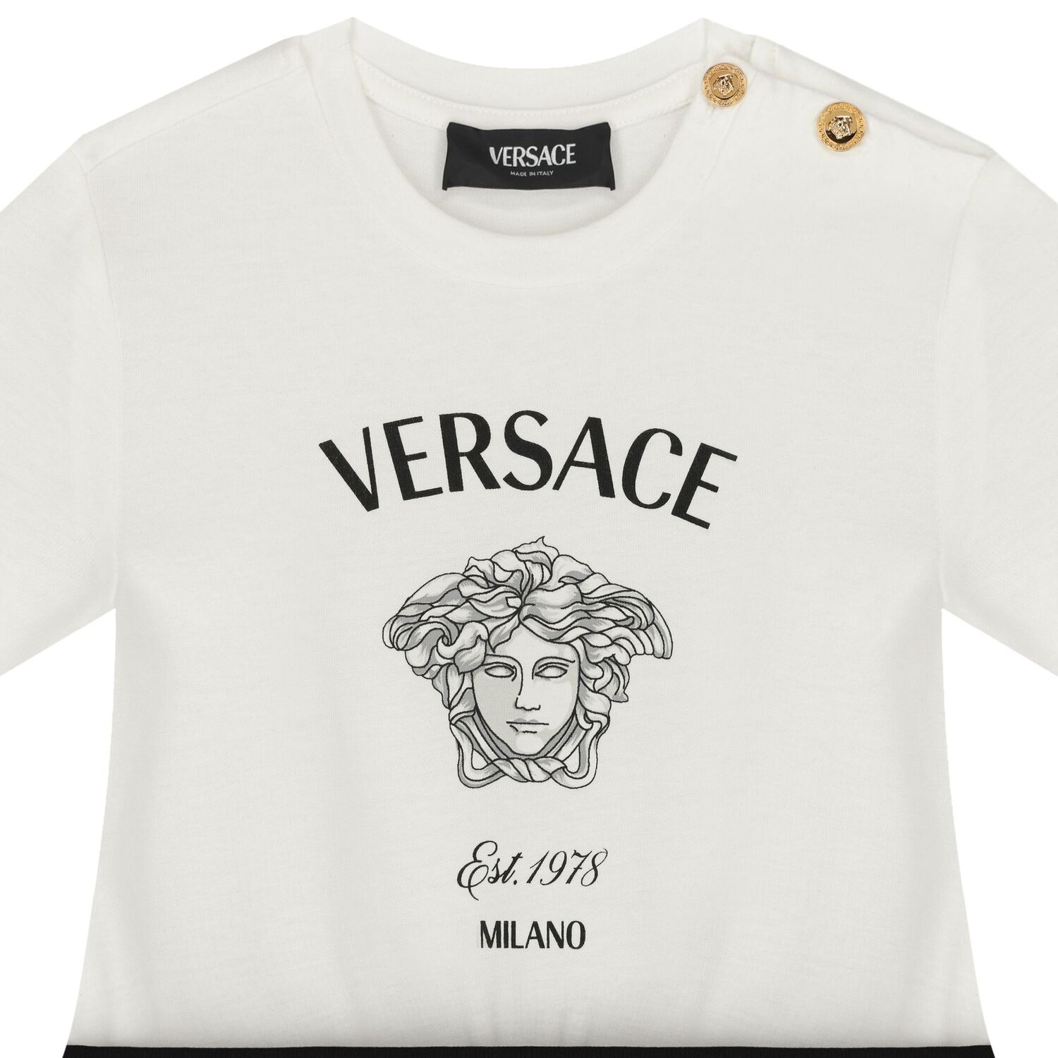 Girls White & Black Medusa Dress, 1, hi-res image number null