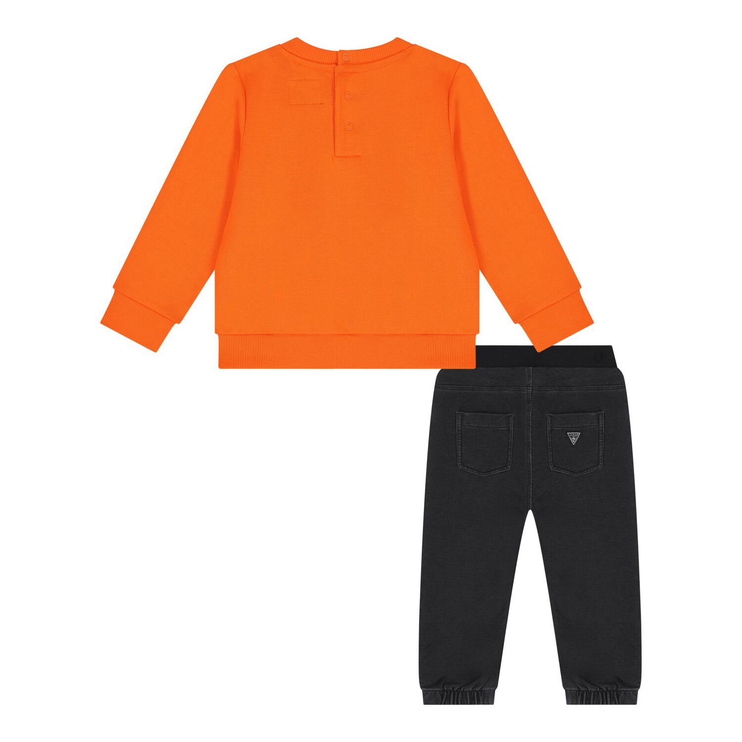 Baby Boys Orange & Black Tracksuit, 1, hi-res image number null