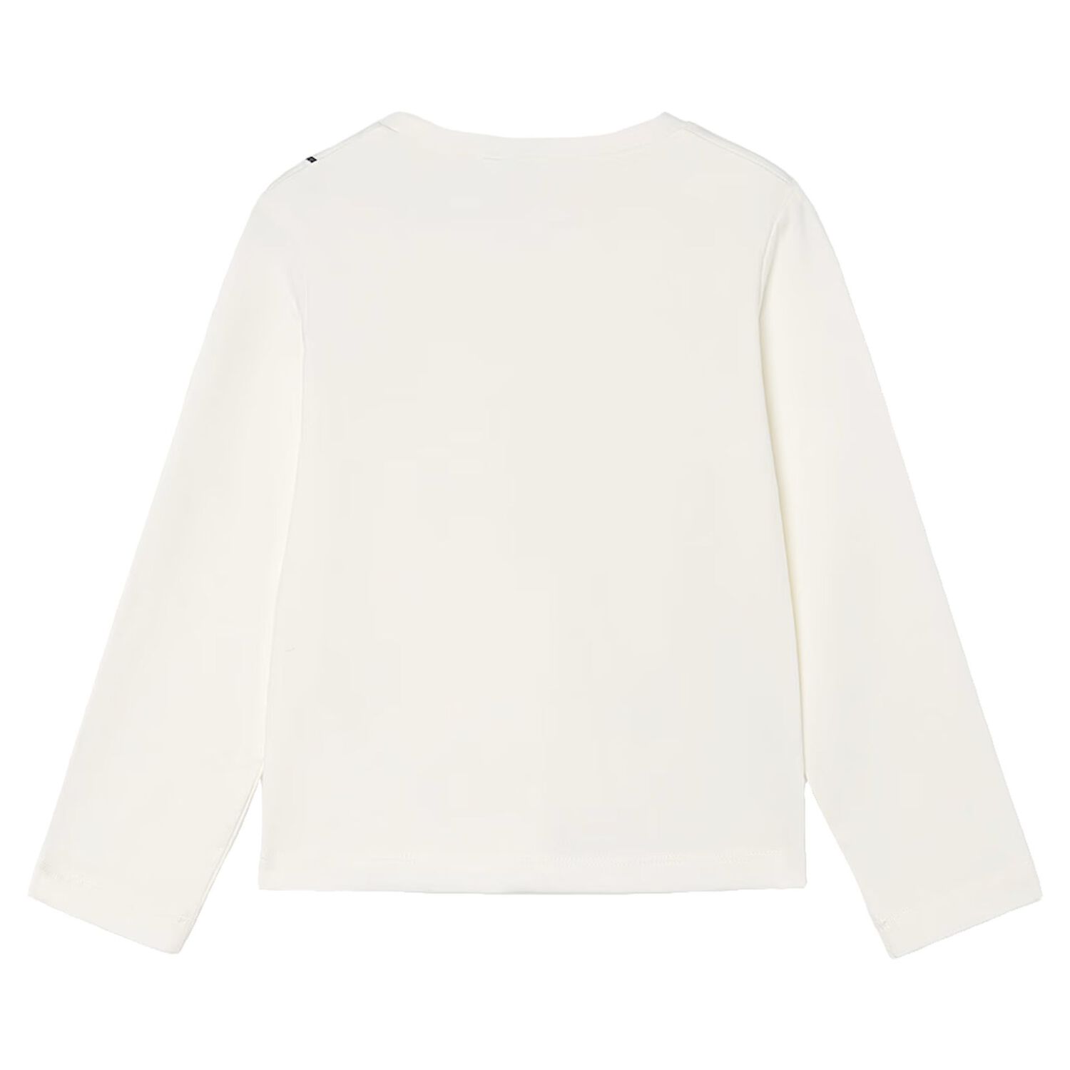 Girls Ivory Embroidered Floral Long Sleeve Top, 5, hi-res