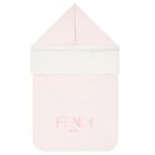 مدس للبنات بالشعار باللون الوردي والأبيض , 1, hi-res