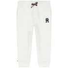 Baby Boys White Logo Tracksuit, 1, hi-res
