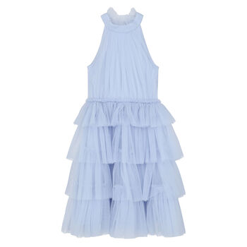 Girls Blue Tulle Dress