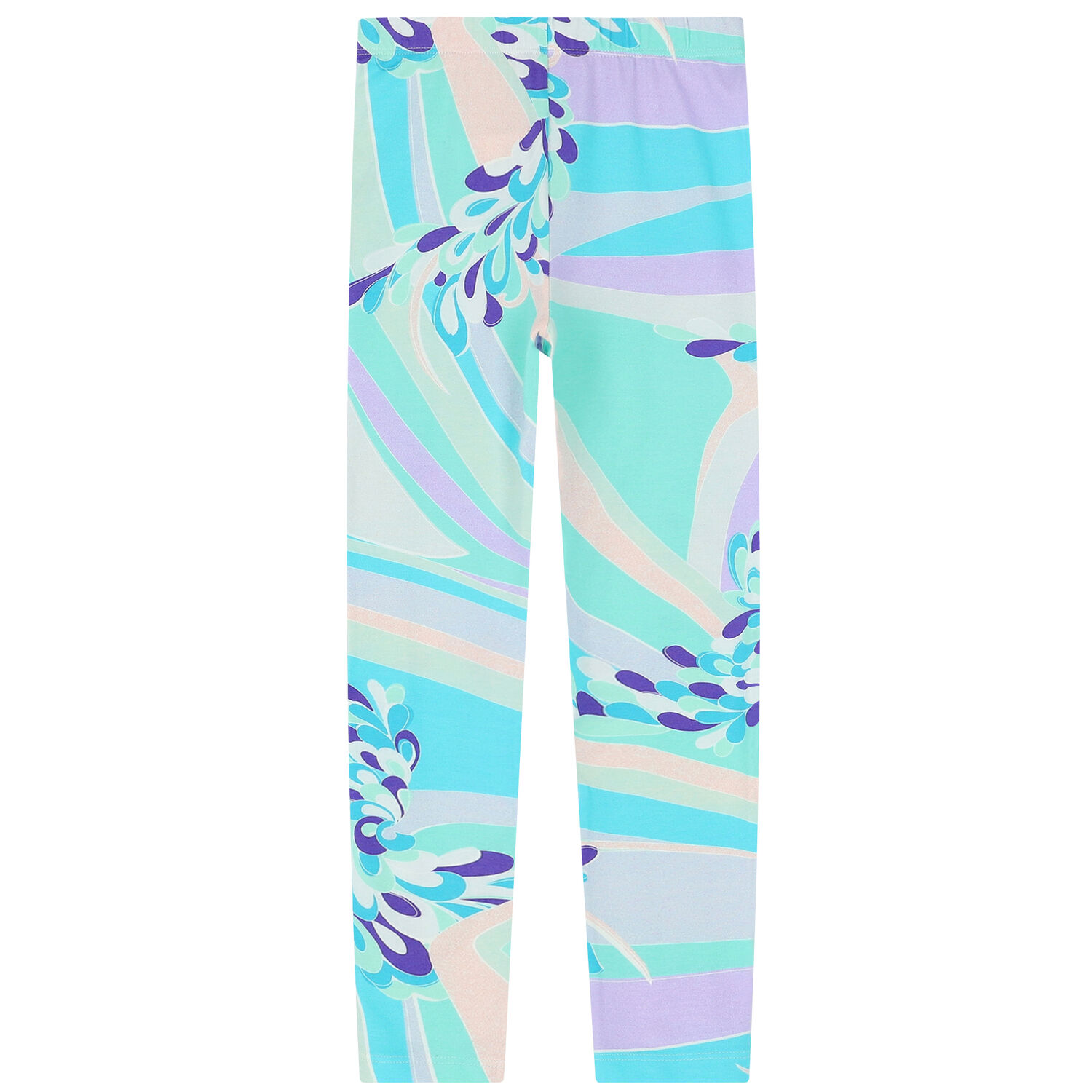 Girls Multi-Colored Printed Leggings, 1, hi-res