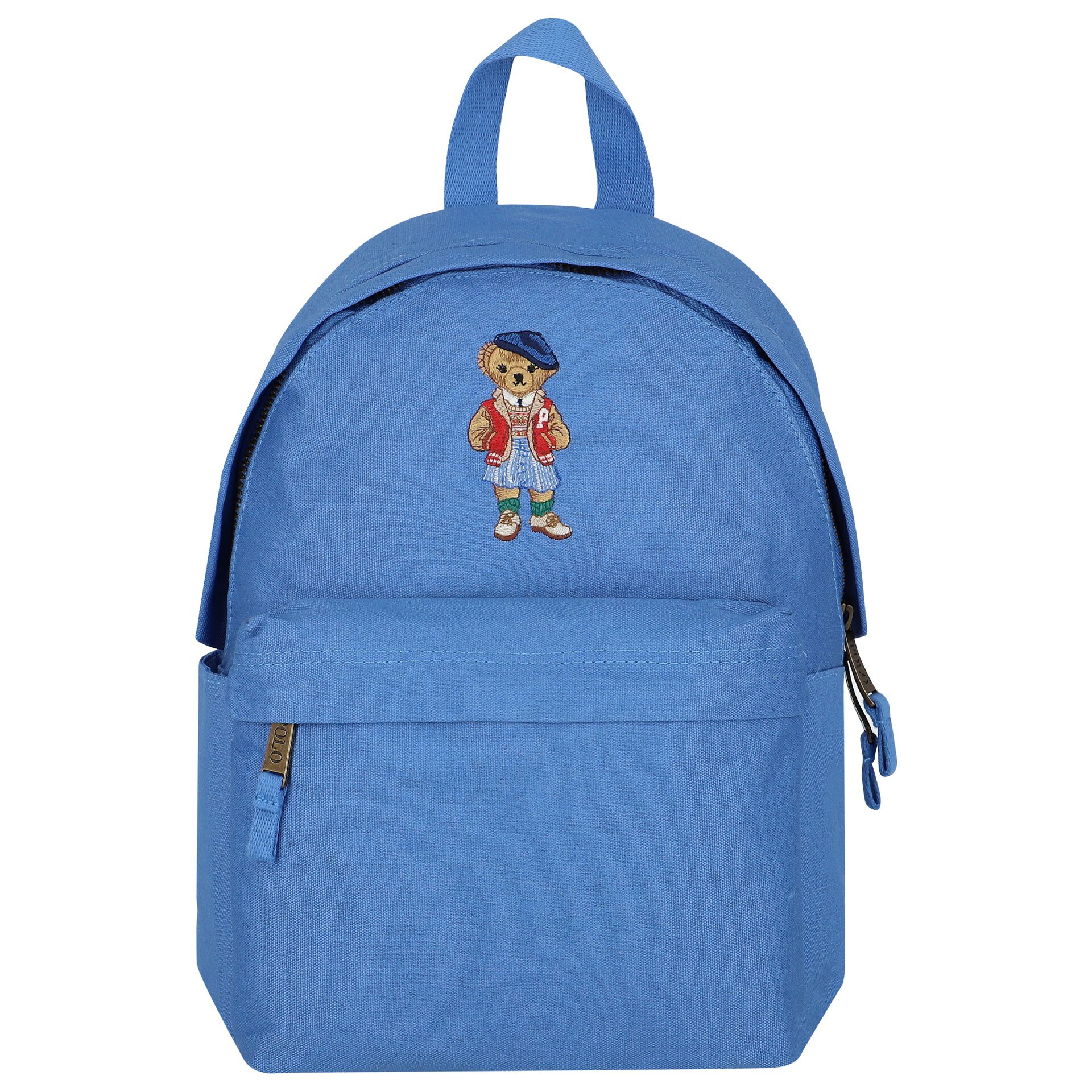 Ralph Lauren Boys Blue Polo Bear Backpack Junior Couture