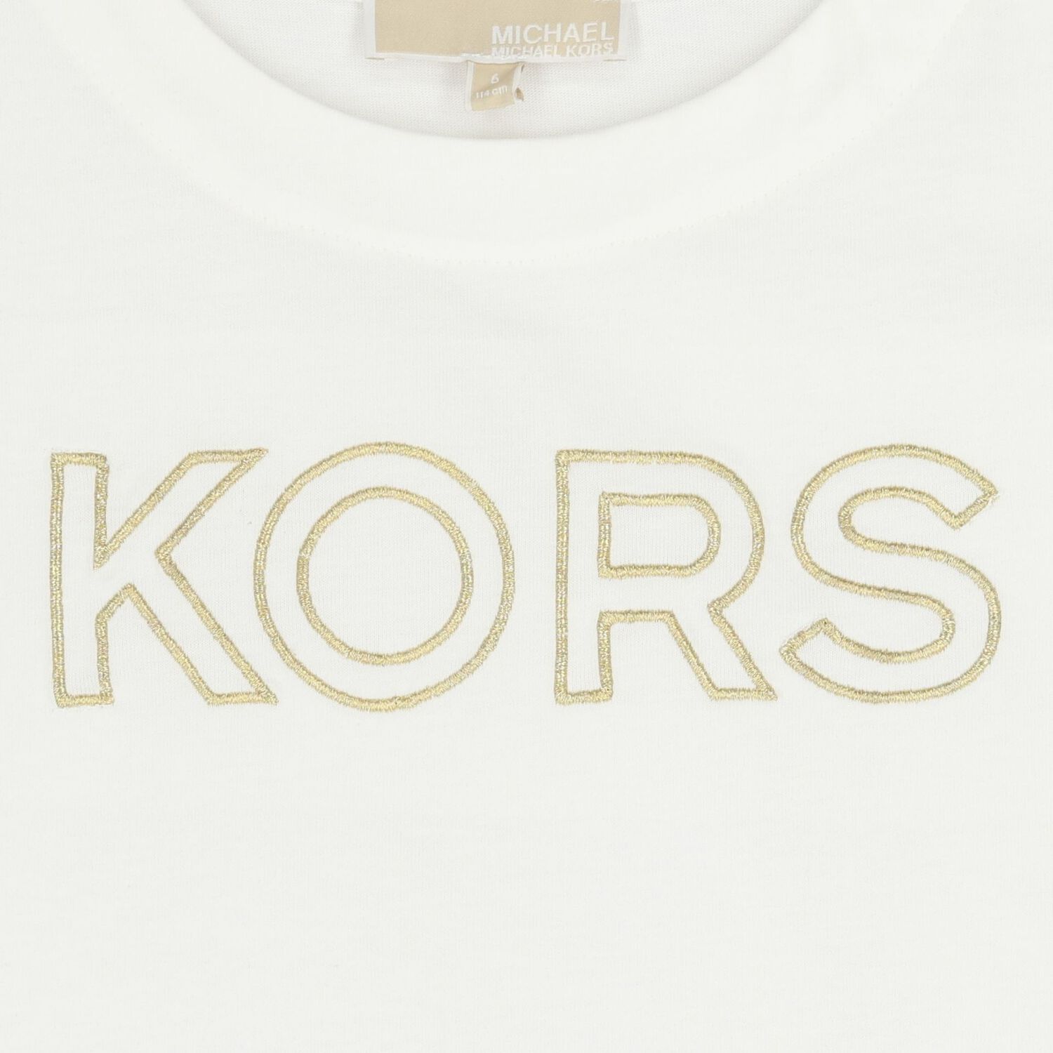 Girls White Logo T-Shirt, 1, hi-res