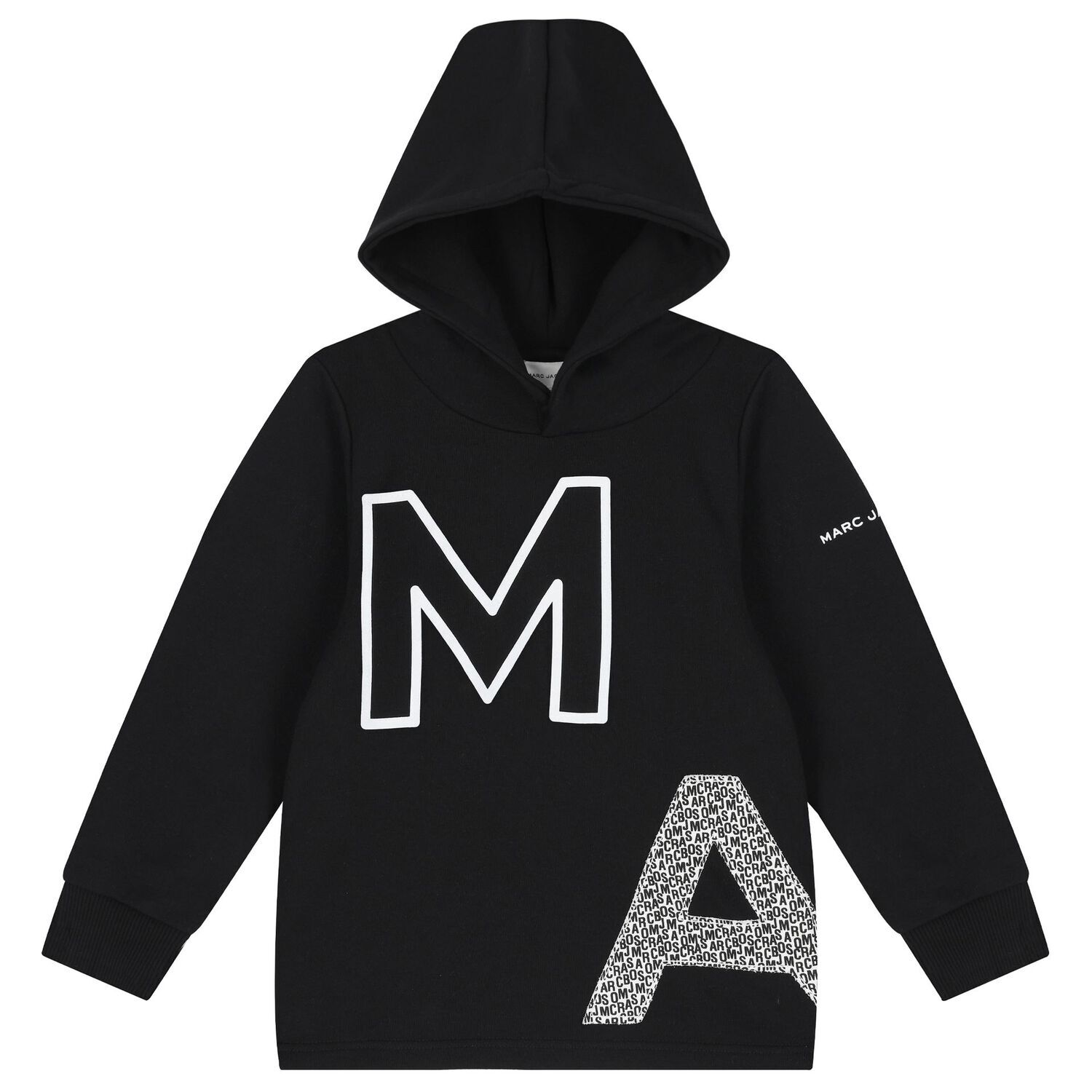 Boys Black Hooded Top, 1, hi-res image number null