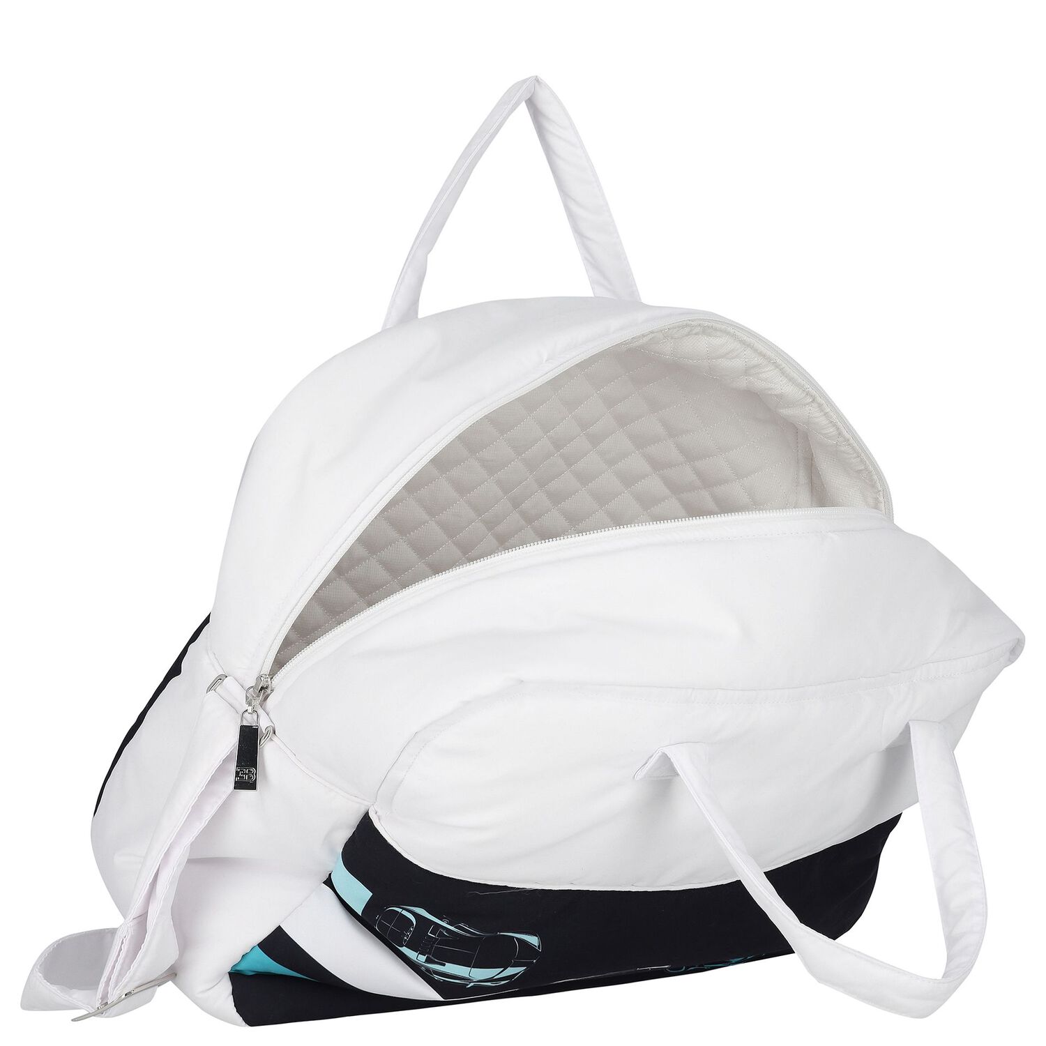 شنطة مواليد بالشعار باللون الأبيض والكحلي للأولاد, 1, hi-res image number null