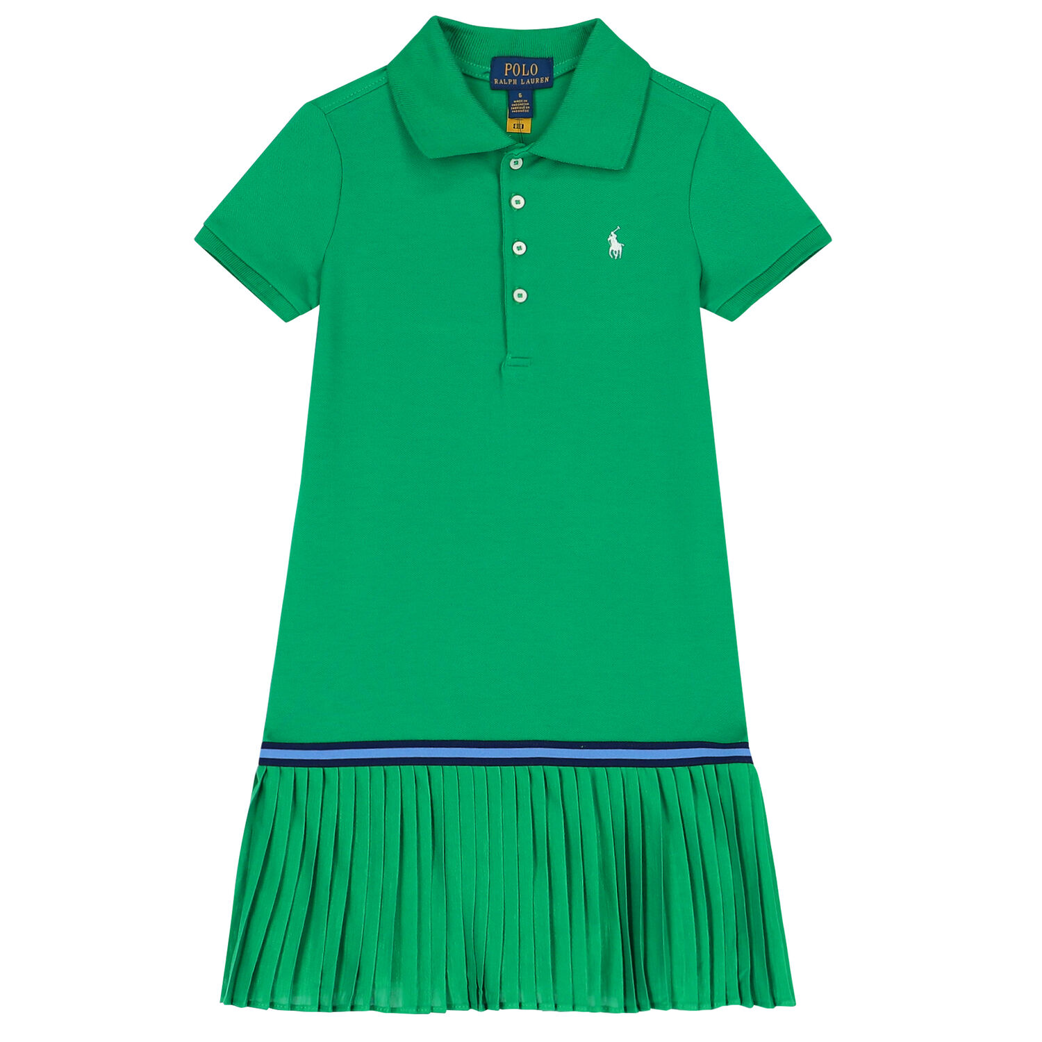 ralph lauren green polo dress Girls Logo Print & Floral Dresses