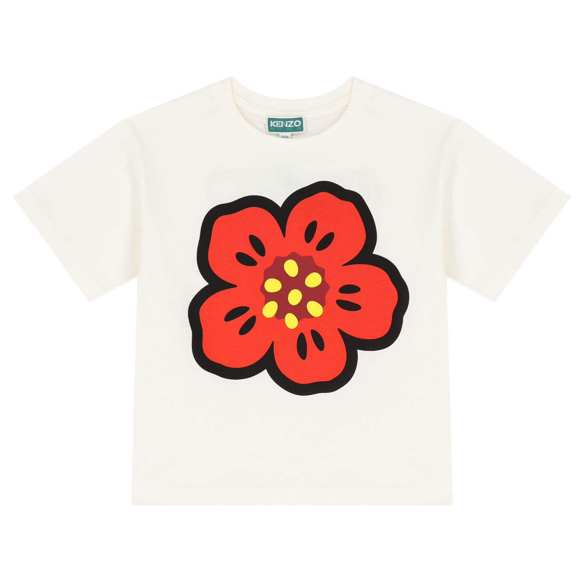 KENZO KIDS Ivory Boke Flower T Shirt Junior Couture USA