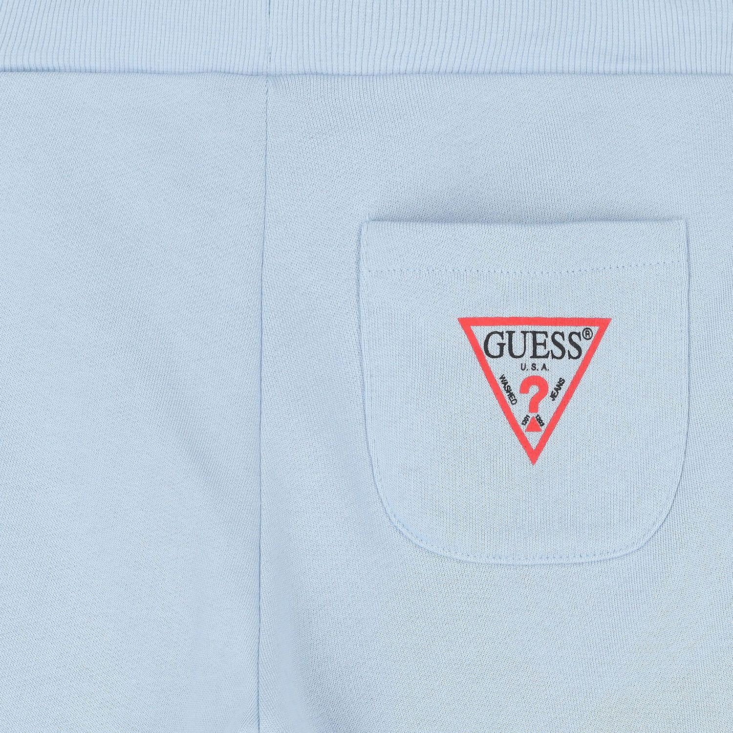 Boys Blue Logo Shorts, 4, hi-res