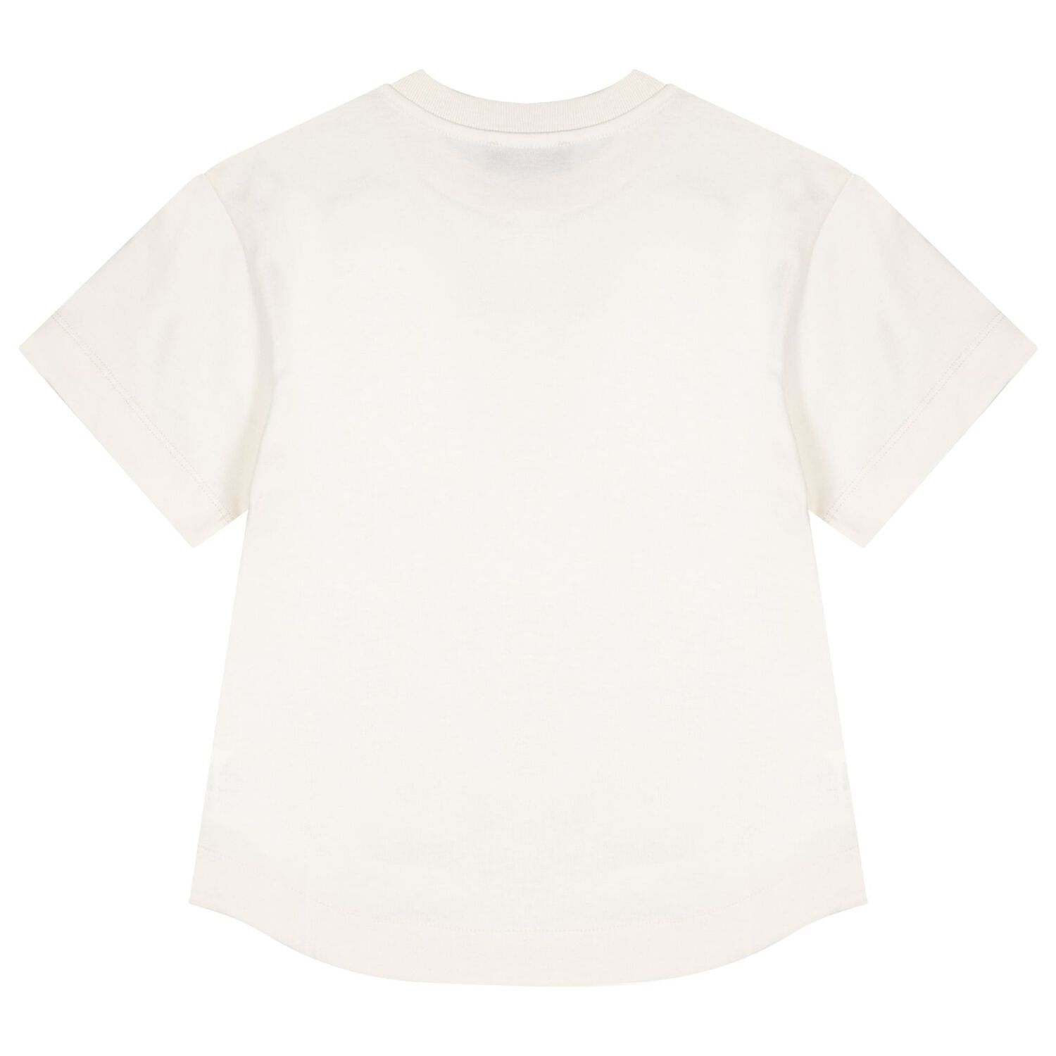 Girl Ivory Logo T-Shirt             , 1, hi-res