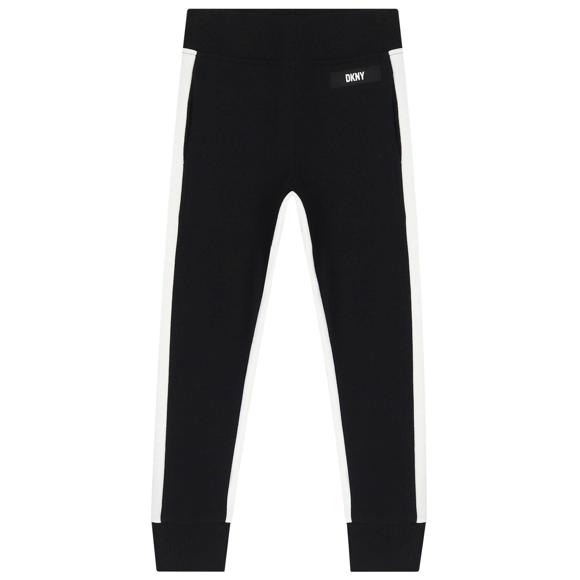 DKNY Black White Logo Joggers Junior Couture USA