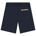 Boys Navy Blue Shorts, 2, hi-res