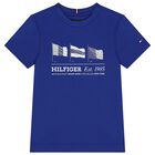 Boys Blue Logo Flag T-Shirt, 1, hi-res