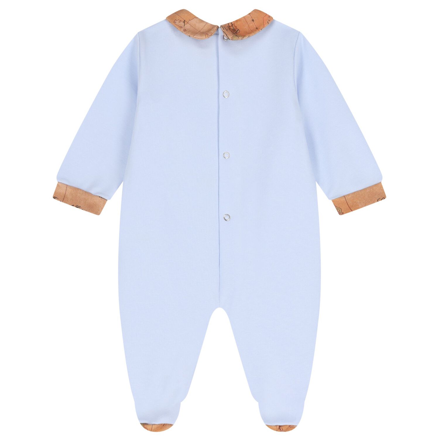 Baby Boys Blue & Beige Geo Map Babygrow Gift Set, 1, hi-res image number null