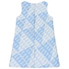 Girls Blue Leocorno Dress, 1, hi-res