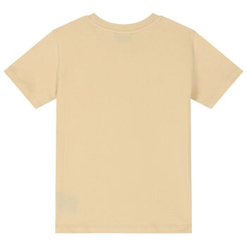 Boys Beige Logo T-Shirt