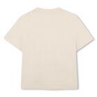 Boys Beige Logo T-Shirt, 2, hi-res