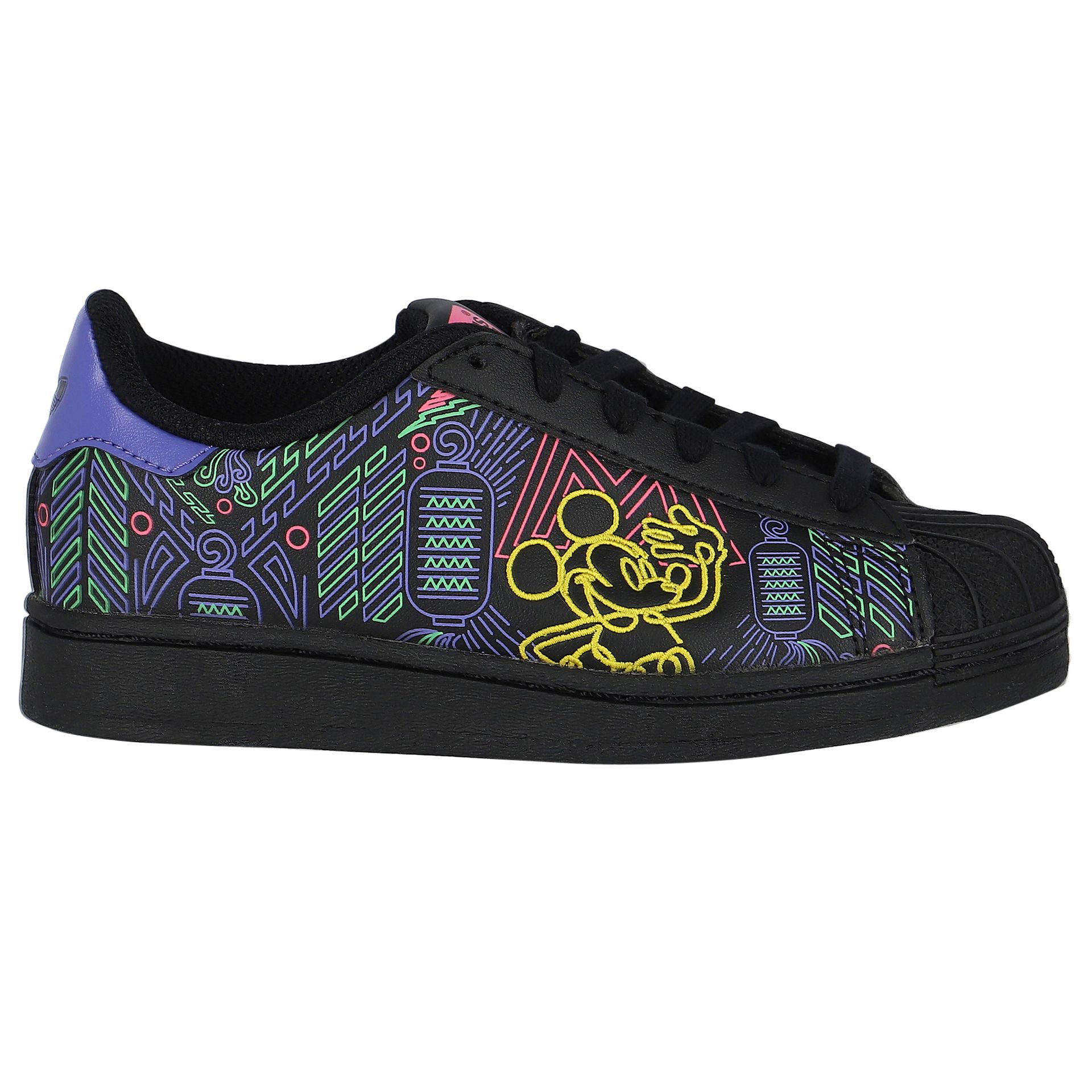Adidas Kids Black Superstar Trainers Junior Couture