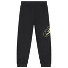 Boys Black Jordan Logo Joggers, 1, hi-res